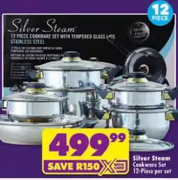 Shoprite Silver Steam Cookware Set offer