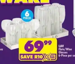 Shoprite LAV Flute/Wine Glasses offer