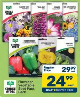 Pick n Pay Hypermarket Starke Ayres Flower or Vegetable Seed Pack offer