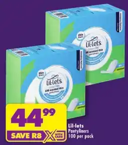 Shoprite Lil-lets Pantyliners offer
