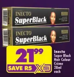 Shoprite Inecto Super Black Hair Colour Crème offer