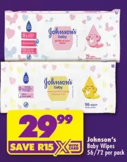 Shoprite Johnson's Baby Wipes offer