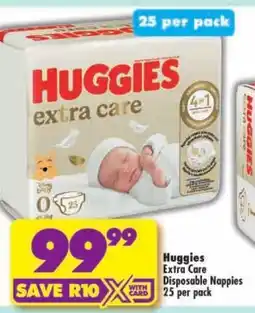 Shoprite Huggies Extra Care Disposable Nappies offer