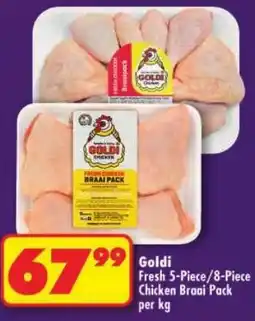 Shoprite Goldi Fresh Chicken Braai Pack offer