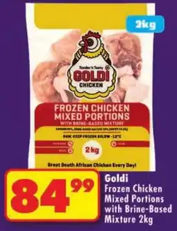 Shoprite Goldi Frozen Chicken Mixed Portions with Brine-Based Mixture offer
