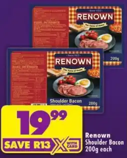 Shoprite Renown Shoulder Bacon offer