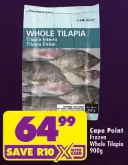 Shoprite Cape Point Frozen Whole Tilapia offer