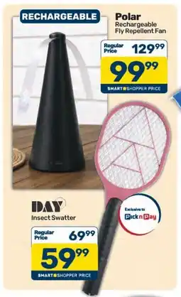 Pick n Pay Hypermarket Polar Rechargeable Fly Repellent Fan offer