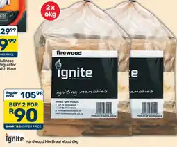 Pick n Pay Hypermarket Hardwood Mix Braai Wood 6kg offer