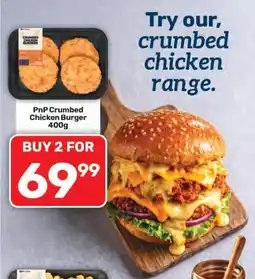 Pick n Pay Hypermarket PnP Crumbed Chicken Burger offer