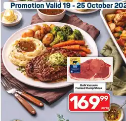 Pick n Pay Hypermarket Bulk Vacuum Packed Rump Steak offer