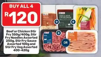 Pick n Pay Hypermarket Beef or Chicken Stir Fry Assorted offer