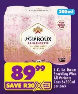 Shoprite J.C. Le Roux La Fleurette offer