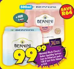 Shoprite Bernini Blush/Classic/Amber Sparkling Spritzer offer