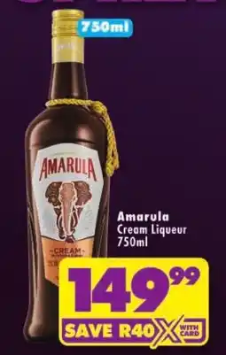 Shoprite Amarula Cream Liqueur offer