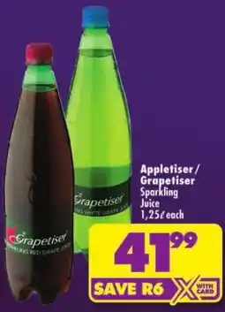 Shoprite Appletiser / Grapetiser Sparkling Juice offer