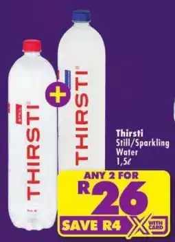 Shoprite Thirsti Still/Sparkling Water offer