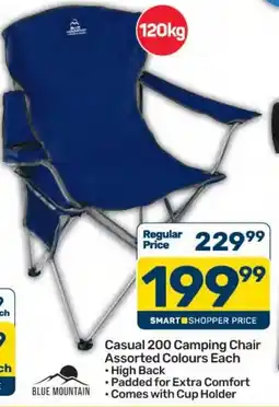 Pick n Pay Hypermarket Casual 200 Camping Chair Blue Mountain Assorted offer