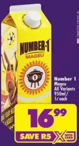 Shoprite Number 1 Mageu offer