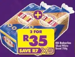 Shoprite BB Bakeries Sliced White Bread offer