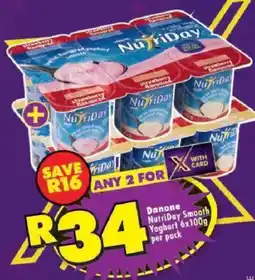 Shoprite Danone NutriDay Smooth Yoghurt offer