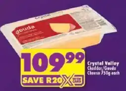 Shoprite Crystal Valley Cheddar/Gouda Cheese offer