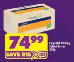Shoprite Crystal Valley Salted Butter offer