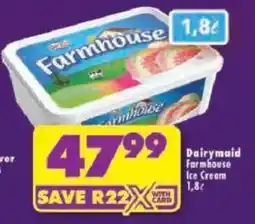 Shoprite Dairymaid Farmhouse Ice Cream offer