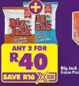 Shoprite Big Jack Frozen Pies offer