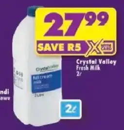 Shoprite Crystal Valley Fresh Milk offer