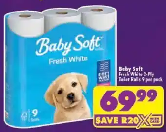 Baby Soft Fresh White Toilet Rolls