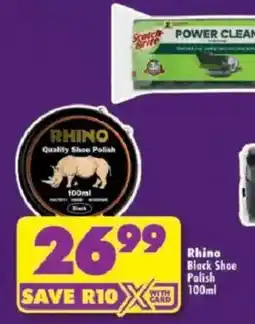 Shoprite Rhino Black Shoe Polish offer