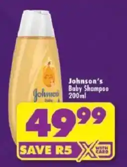 Shoprite Johnson's Baby Shampoo offer