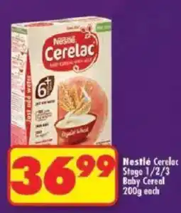 Shoprite Nestle Cerelac Stage 1/2/3 Baby Cereal offer