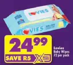Shoprite Lovies Baby Wipes offer