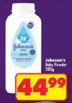 Shoprite Johnson's Baby Powder offer