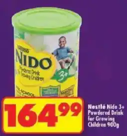 Shoprite Nestlé Nido 3+ Powdered Drink for Growing Children offer