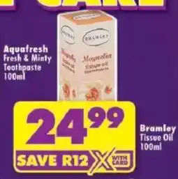 Shoprite Bramley Tissue Oil offer