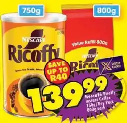 Shoprite Nescafe Ricoffy Instant Coffee offer