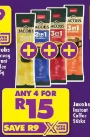 Jacobs Instant Coffee Sticks