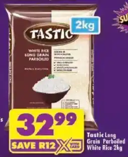 Shoprite Tastic Long Grain Parboiled White Rice offer