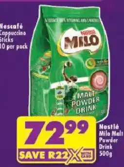 Shoprite Nestlé Milo Malt Powder Drink offer