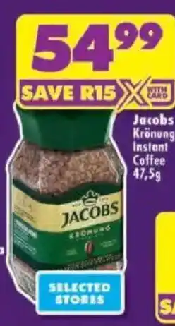 Shoprite Jacobs Krönung Instant Coffee offer