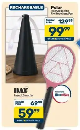 Pick n Pay Polar Rechargeable Fly Repellent Fan offer