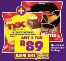Shoprite Nestlé Mini Chocolate Bar Fun Bags offer
