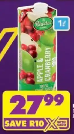 Shoprite Rhodes Apple & Cranberry offer