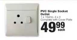 Build It PVC Single Socket Outlet offer