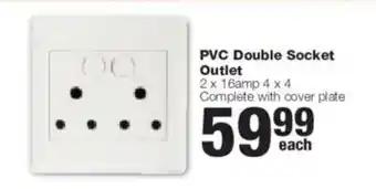 PVC Double Socket Outlet