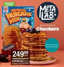 Checkers Metalab High Protein Pancake Mix offer