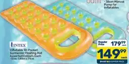 Pick n Pay Intex Inflatable 18-Pocket Suntanner Floating Mat Assorted offer